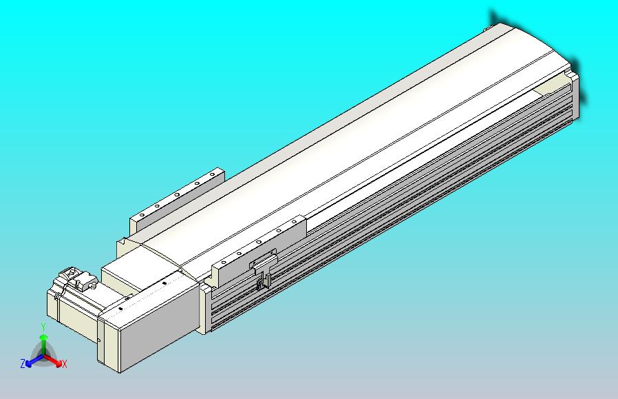 皮带直线轴半封闭可选导轨TPA-HNB-202D-140-L500-MR-C-P75-N3