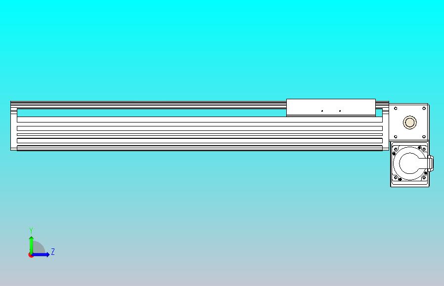 皮带直线轴半封闭可选导轨TPA-HNB-202D-140-L500-RP-Y-P75-N3