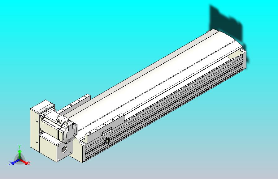 皮带直线轴半封闭可选导轨TPA-HNB-202D-140-L550-LU-Y-P75-N3