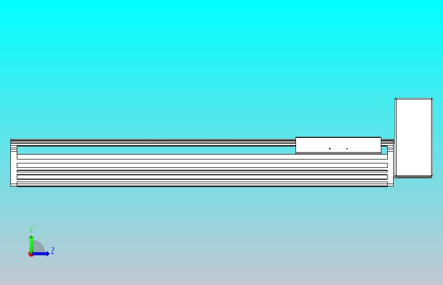 皮带直线轴半封闭可选导轨TPA-HNB-202D-140-L550-LU-Y-P75-N3