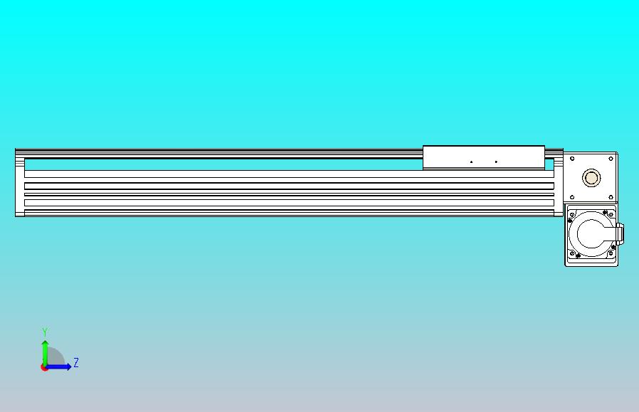 皮带直线轴半封闭可选导轨TPA-HNB-202D-140-L550-RP-Y-P75-N3