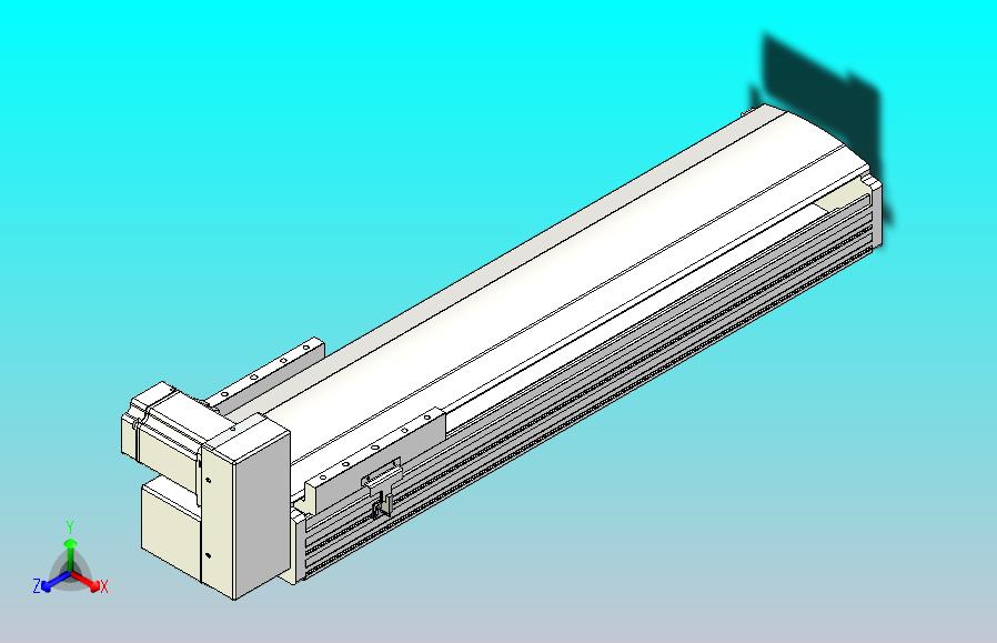 皮带直线轴半封闭可选导轨TPA-HNB-202D-140-L550-RU-C-P75-N3