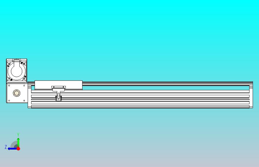 皮带直线轴半封闭可选导轨TPA-HNB-202D-140-L600-LU-Y-P75-N3