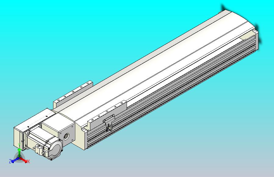 皮带直线轴半封闭可选导轨TPA-HNB-202D-140-L600-ML-Y-P75-N3