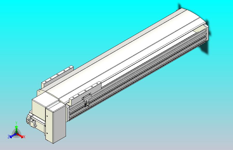 皮带直线轴半封闭可选导轨TPA-HNB-202D-140-L600-RP-Y-P75-N3