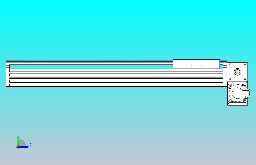 皮带直线轴半封闭可选导轨TPA-HNB-202D-140-L600-RP-Y-P75-N3