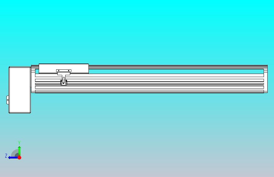 皮带直线轴半封闭可选导轨TPA-HNB-202D-140-L600-RP-Y-P75-N3