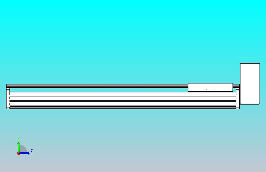 皮带直线轴半封闭可选导轨TPA-HNB-202D-140-L700-LU-Y-P75-N3