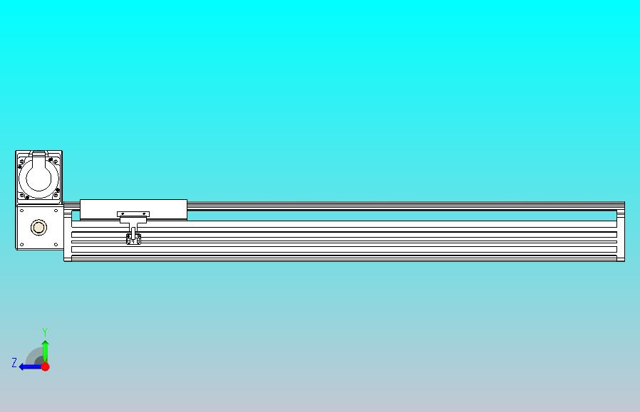 皮带直线轴半封闭可选导轨TPA-HNB-202D-140-L700-LU-Y-P75-N3
