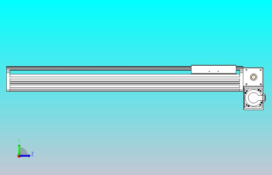 皮带直线轴半封闭可选导轨TPA-HNB-202D-140-L700-RP-Y-P75-N3