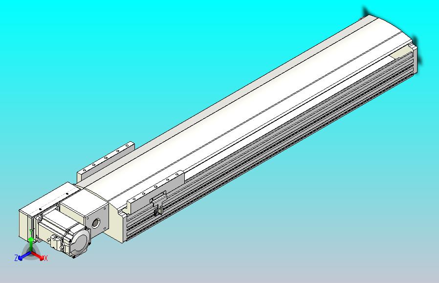 皮带直线轴半封闭可选导轨TPA-HNB-202D-140-L750-ML-Y-P75-N3