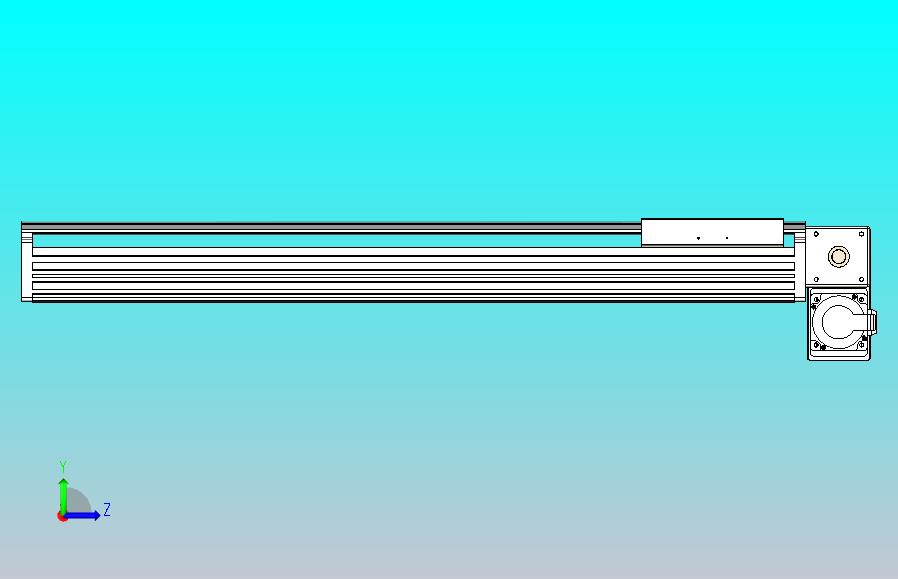 皮带直线轴半封闭可选导轨TPA-HNB-202D-140-L750-RP-Y-P75-N3