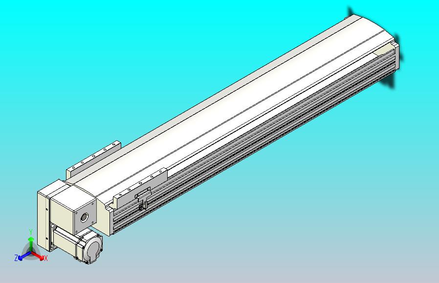 皮带直线轴半封闭可选导轨TPA-HNB-202D-140-L800-LP-Y-P75-N3