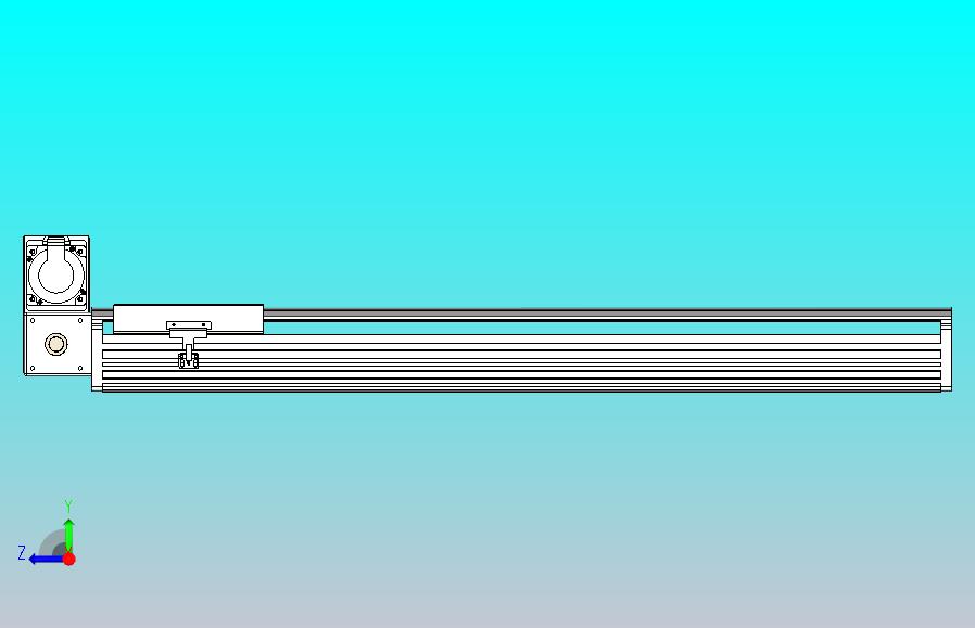 皮带直线轴半封闭可选导轨TPA-HNB-202D-140-L800-LU-Y-P75-N3