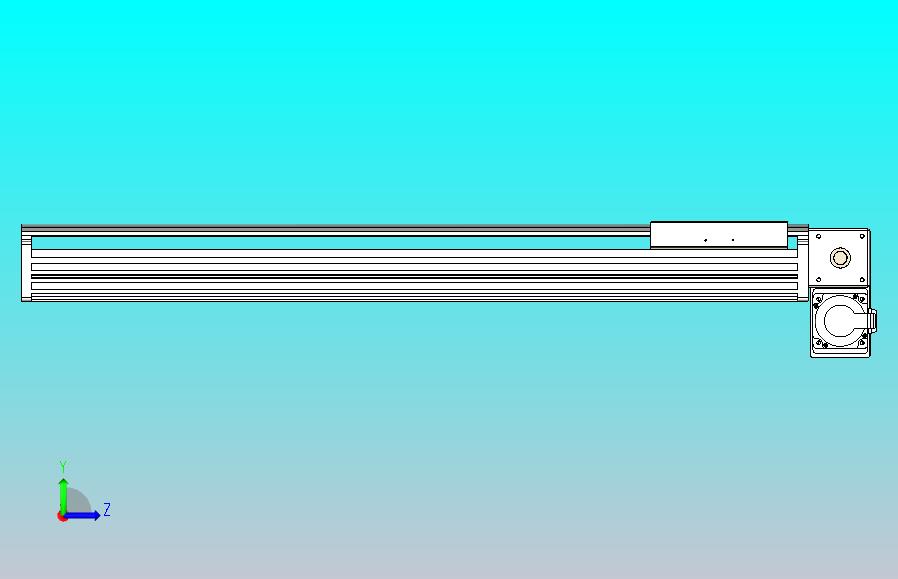 皮带直线轴半封闭可选导轨TPA-HNB-202D-140-L800-RP-Y-P75-N3