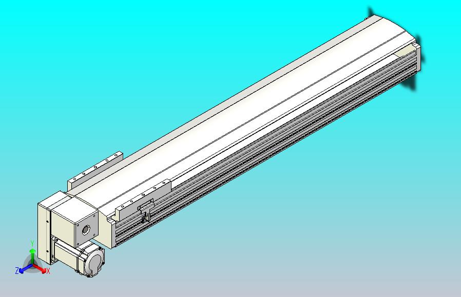皮带直线轴半封闭可选导轨TPA-HNB-202D-140-L850-LP-Y-P75-N3