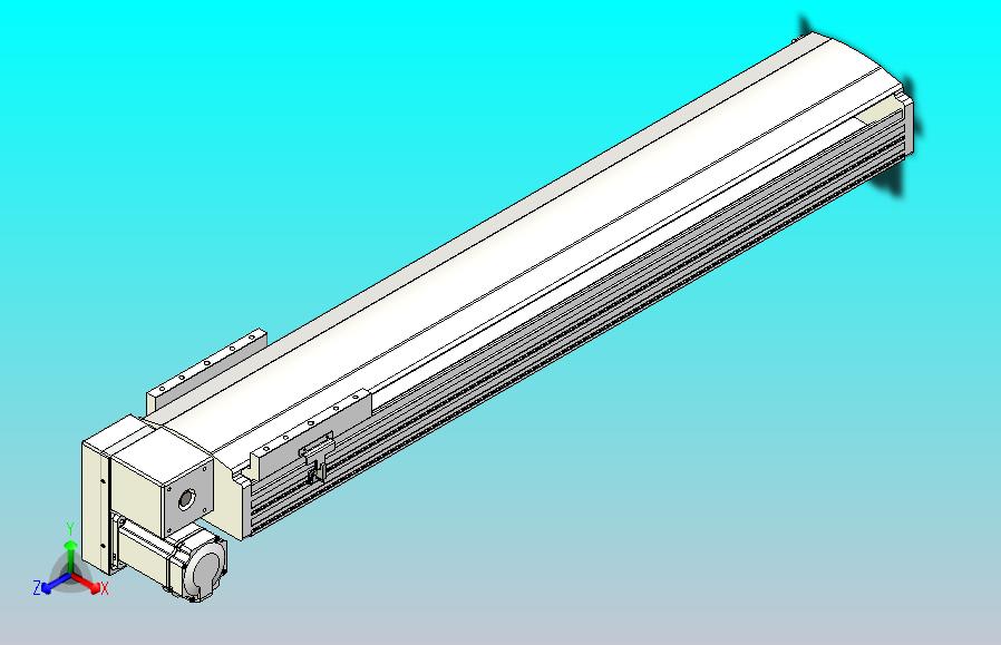 皮带直线轴半封闭可选导轨TPA-HNB-202D-140-L850-LP-Y-P75-N3