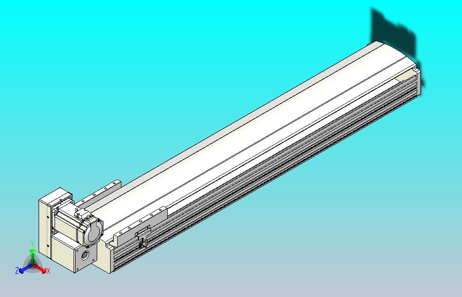 皮带直线轴半封闭可选导轨TPA-HNB-202D-140-L900-LU-Y-P75-N3