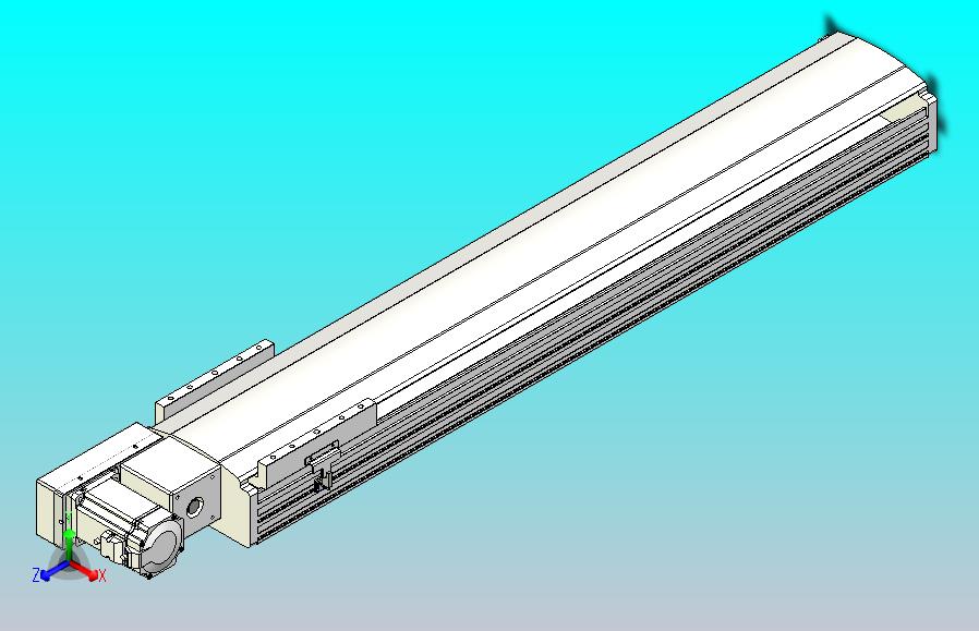 皮带直线轴半封闭可选导轨TPA-HNB-202D-140-L900-ML-Y-P75-N3