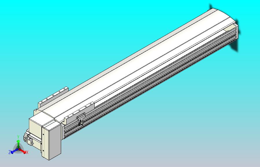 皮带直线轴半封闭可选导轨TPA-HNB-202D-140-L900-RP-Y-P75-N3