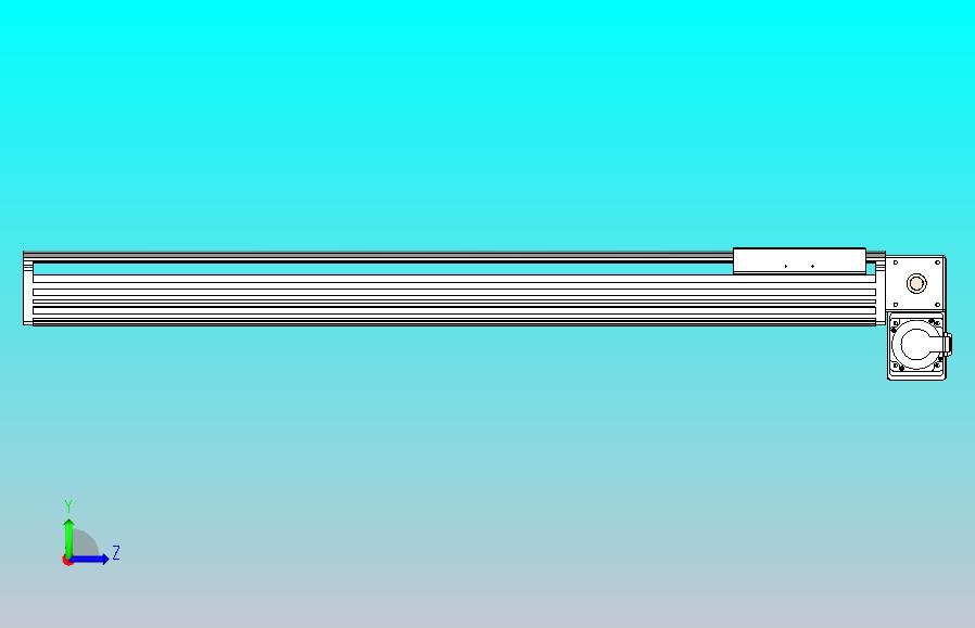 皮带直线轴半封闭可选导轨TPA-HNB-202D-140-L950-RP-Y-P75-N3