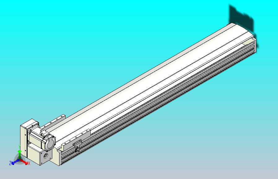 皮带直线轴半封闭可选导轨TPA-HNB-202D-140-L1100-LU-Y-P75-N3