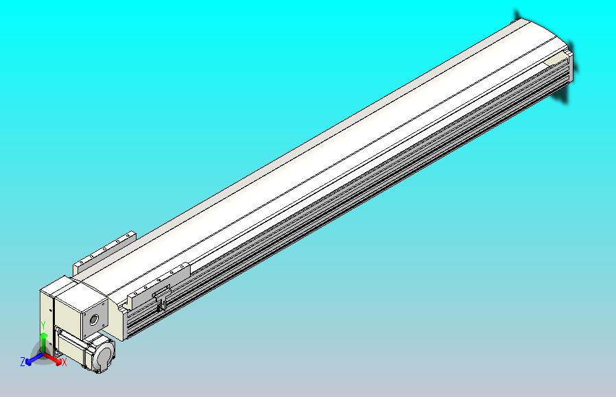皮带直线轴半封闭可选导轨TPA-HNB-202D-140-L1200-LP-C-P75-N3
