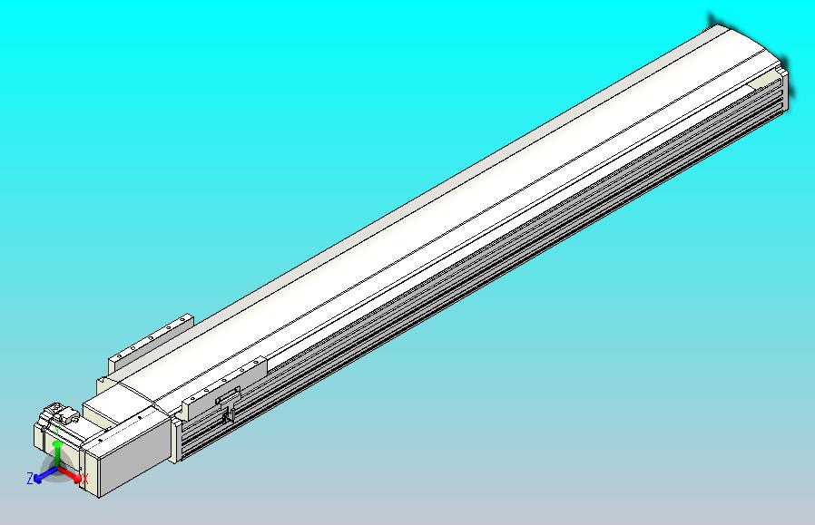 皮带直线轴半封闭可选导轨TPA-HNB-202D-140-L1200-MR-Y-P75-N3