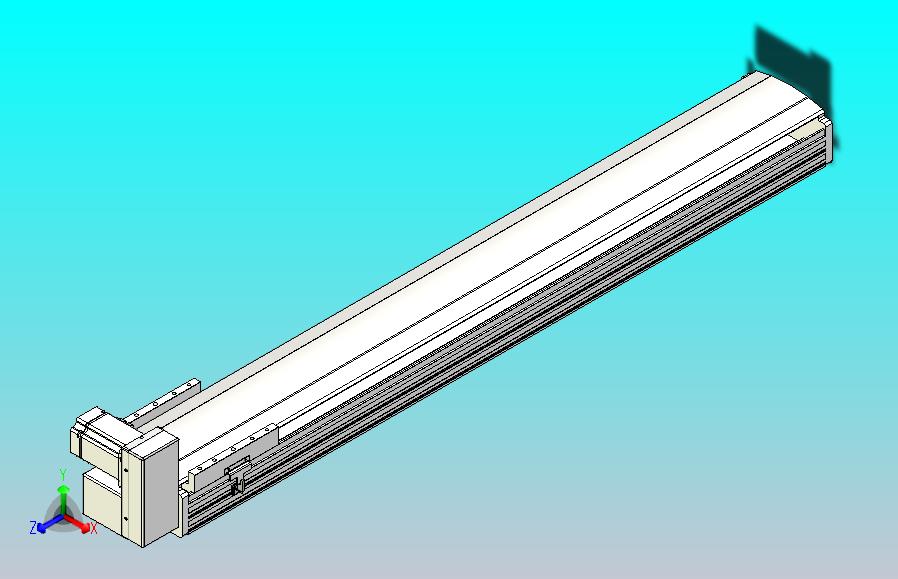 皮带直线轴半封闭可选导轨TPA-HNB-202D-140-L1200-RU-C-P75-N3
