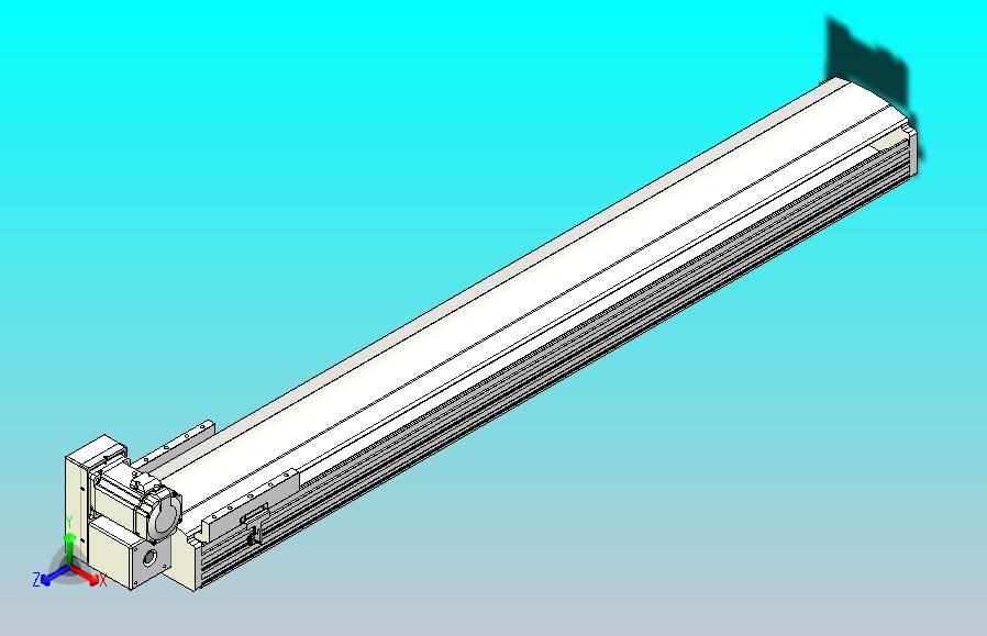 皮带直线轴半封闭可选导轨TPA-HNB-202D-140-L1250-LU-Y-P75-N3