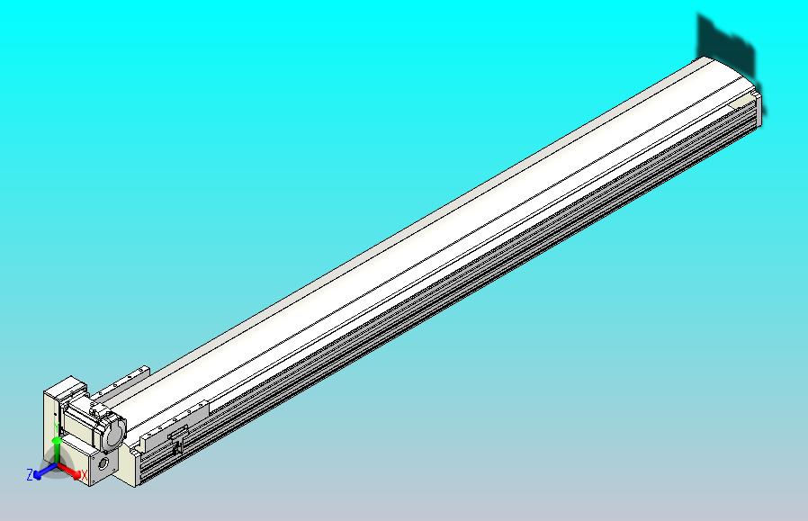皮带直线轴半封闭可选导轨TPA-HNB-202D-140-L1600-LU-Y-P75-N3