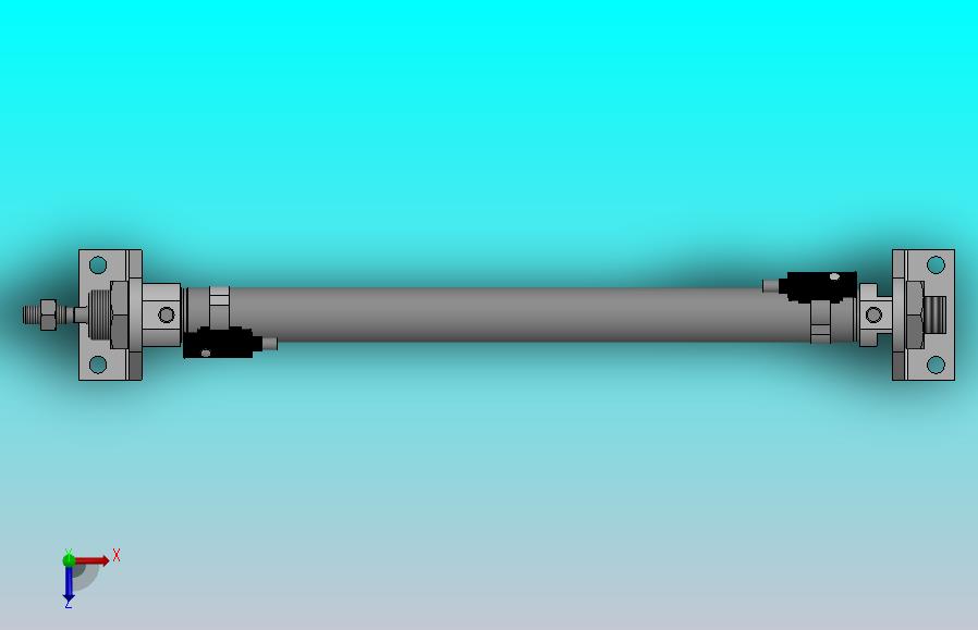 气缸MI16x185SCALB(0)+(CS1-M-2)