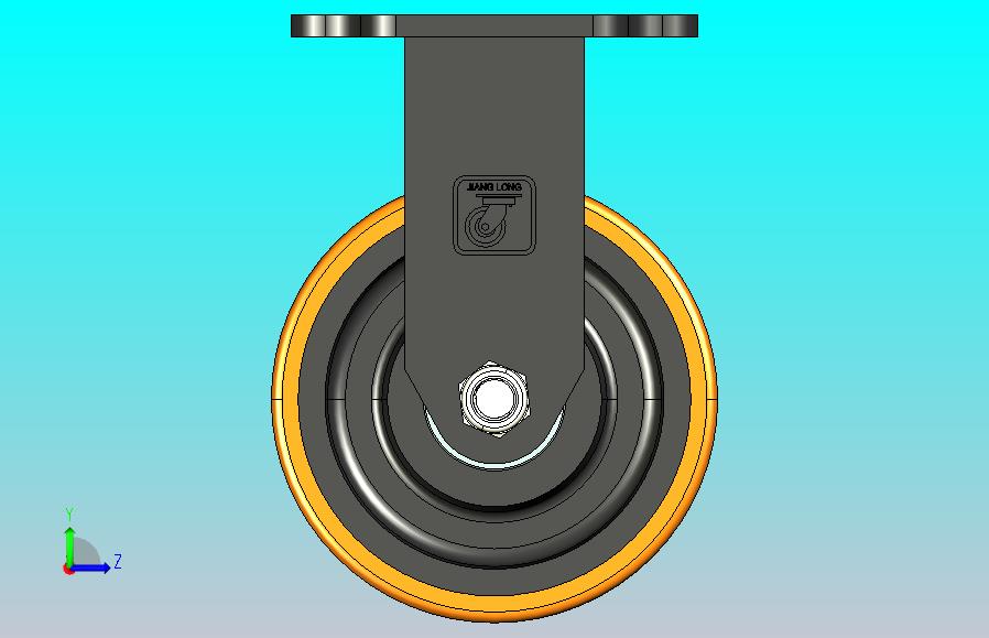 江龙脚轮_超重型 K66系列双孖固定轮5×2