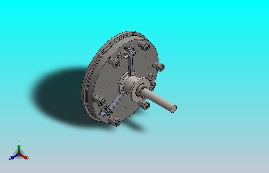 单片离合器3D图纸 Solidworks设计