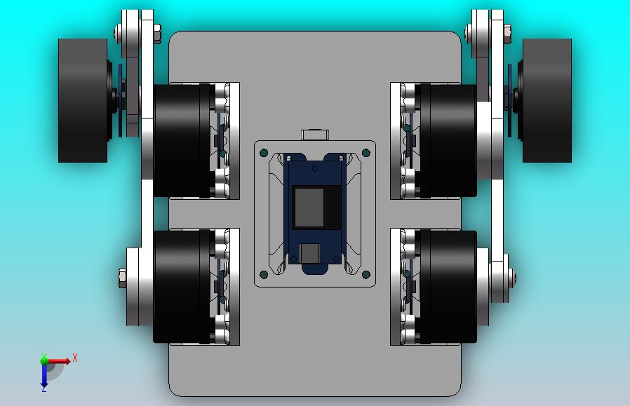 开源Robotmaster轮式双足机器人3D数模图纸 Solidworks设计