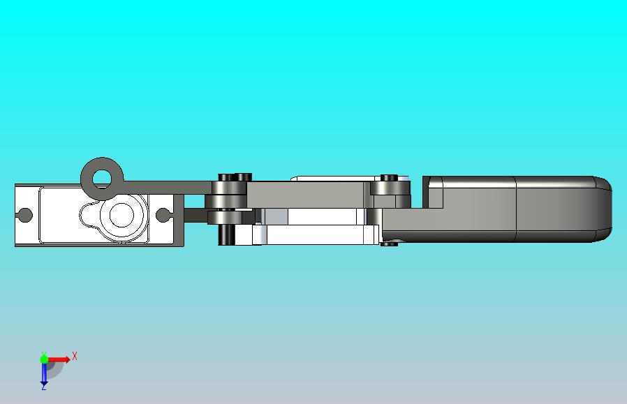 单根手指机构3D数模图纸 Solidworks设计 附STEP