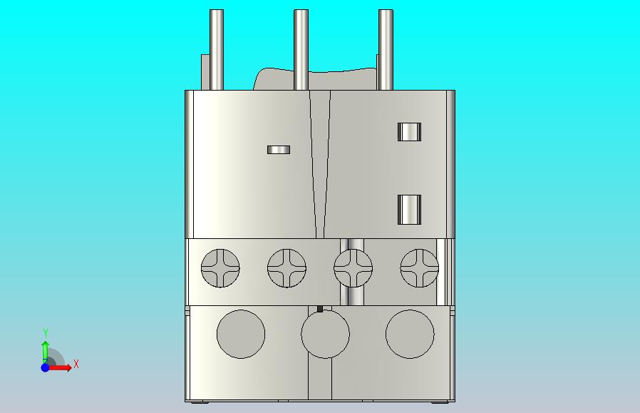 22种施耐德热过载继电器3D模型