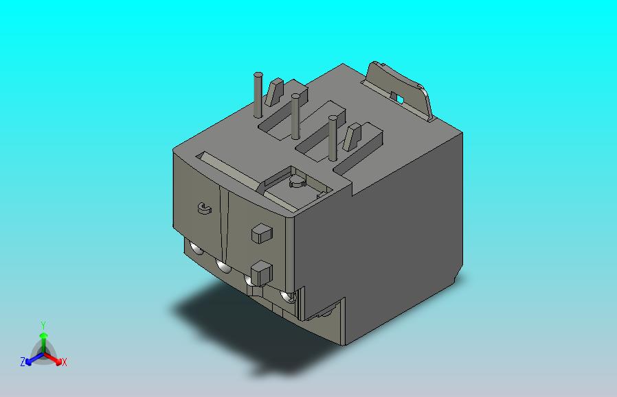 22种施耐德热过载继电器3D模型