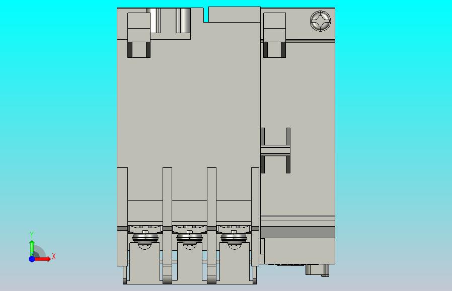 24种三菱热过载继电器3D模型