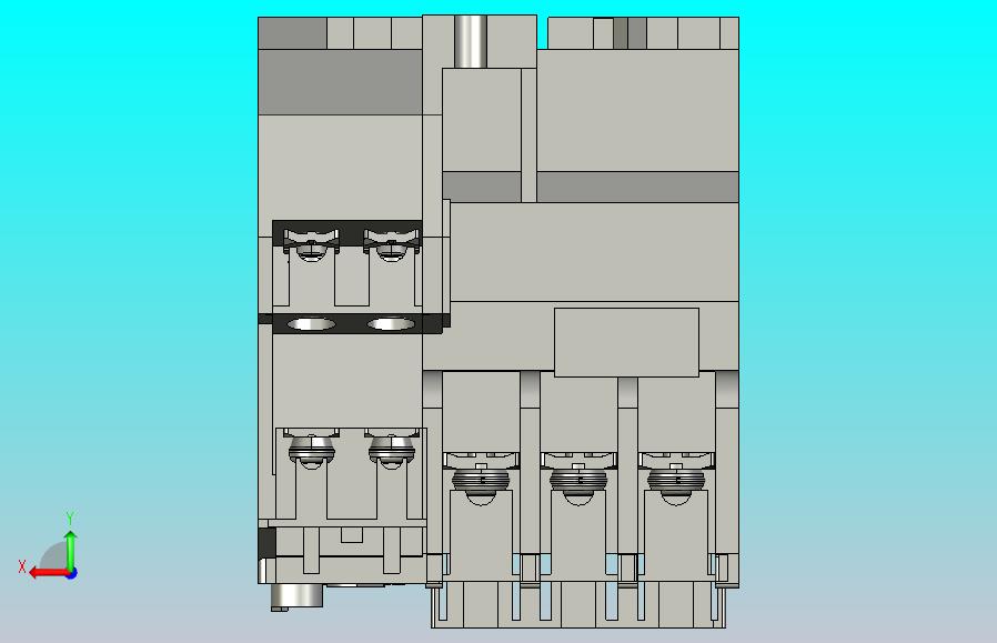 24种三菱热过载继电器3D模型