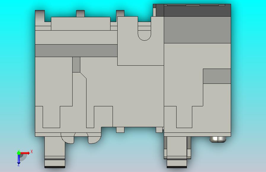 24种三菱热过载继电器3D模型