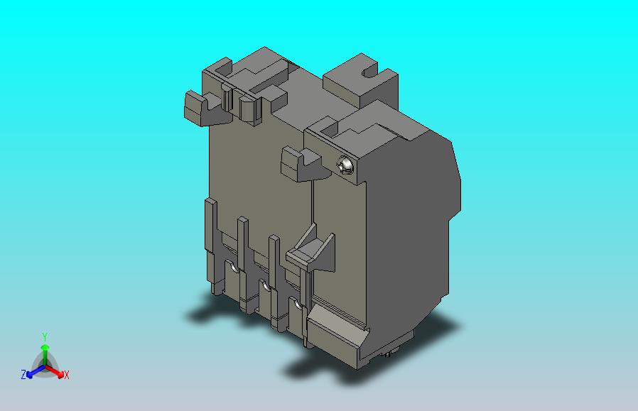 24种三菱热过载继电器3D模型