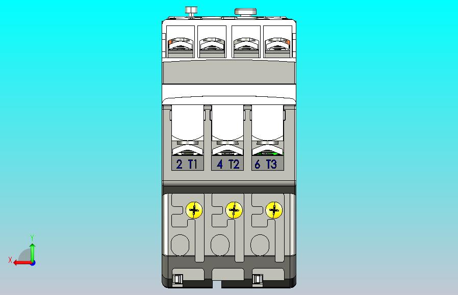 55种正泰热过载继电器3D模型