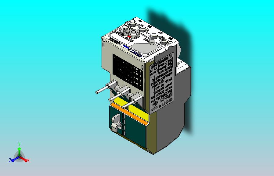 55种正泰热过载继电器3D模型