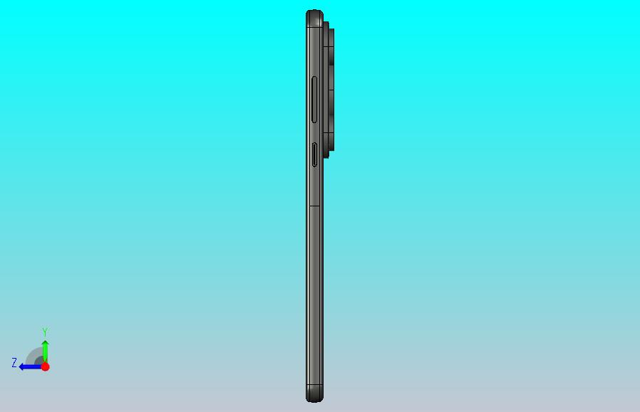 华为Pura70Pro+魅影黑三维模型