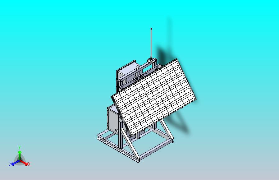 光伏组件太阳能支架3D图纸 STEP格式