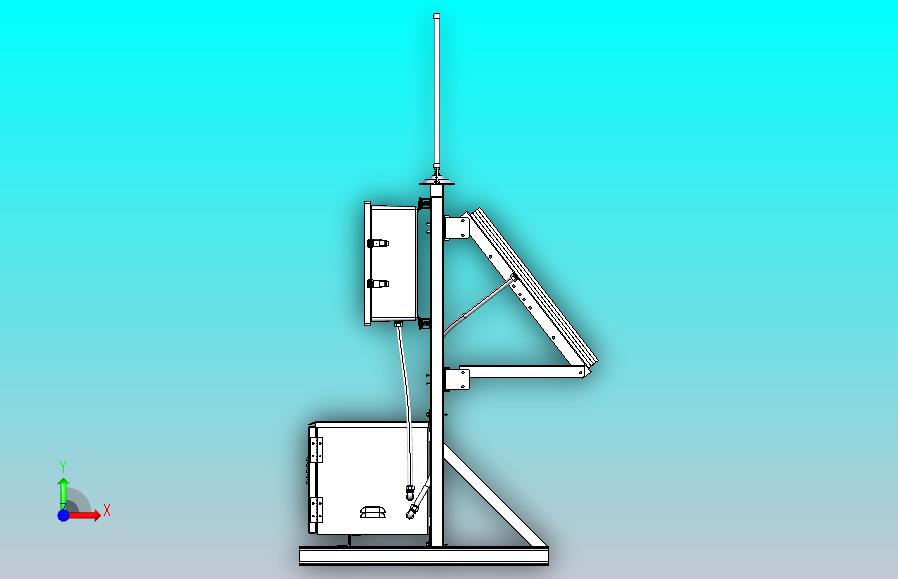 光伏组件太阳能支架3D图纸 STEP格式