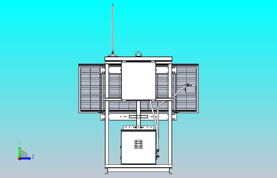 光伏组件太阳能支架3D图纸 STEP格式