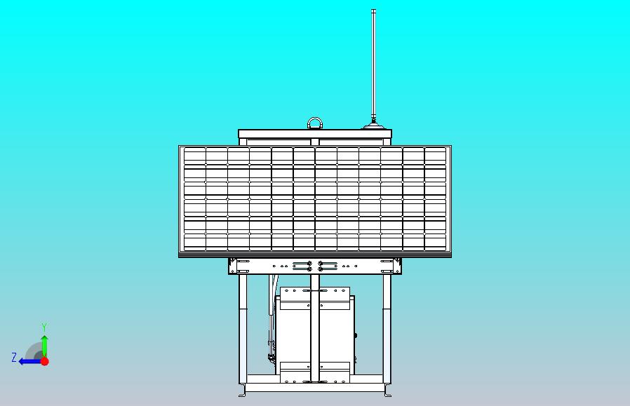 光伏组件太阳能支架3D图纸 STEP格式