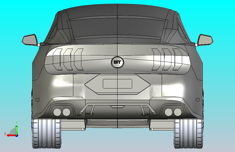 汽车曲面设计3D图纸 STEP IGS格式